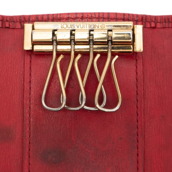 Authentic Louis Vuitton Red Epi Leather Multicles 4 Key Holder 1994 Spain - Picture 6 of 16